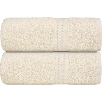 Utěrka Ručníky pro hosty 2 ks krémové 30x50 cm 360 g/m² 100% bavlna - 8721012146365