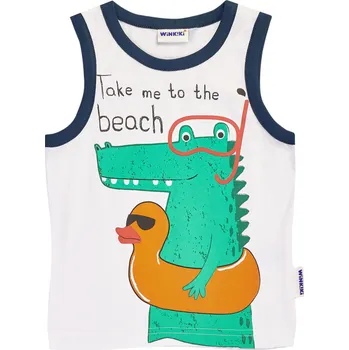 Chlapecké tílko - WINKIKI WKB 01702, bílá Barva: Bílá, Velikost: 110