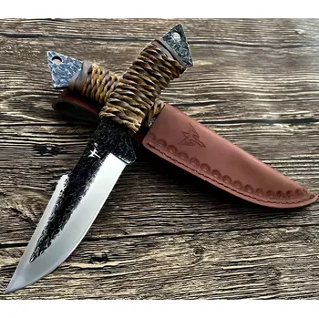 Kuchyňský nůž IZMAEL Outdoorový nůž SH 35048 Hnědá 12.5 cm