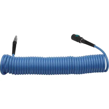 Kompresor Spirálová PU hadice 10 m, ø 6,5/10 mm, 10 bar s rychlospojkou