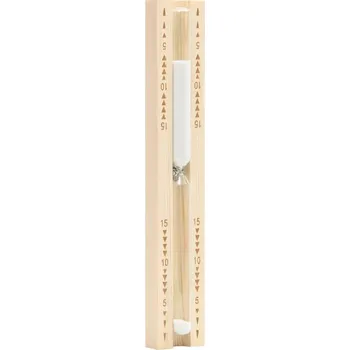 Hodiny Přesýpací hodiny do sauny 15 minut masivní borové dřevo - 8720287157212