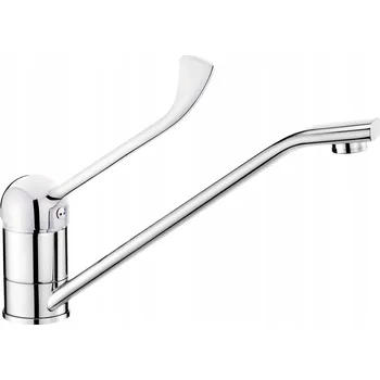 Vodovodní baterie Kuchyňská baterie stojánková Deante Corio stříbrná