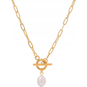 Náhrdelník Náhrdelník perla choker pancíř s perlou řetízek řetízek zlatý