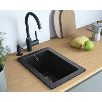 Granitový dřez Jednodřez Lavello granit černý