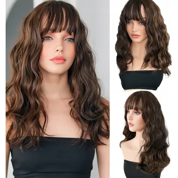 Paruka Paruka polodlouhé syntetické vlasy hnědá Althair dámská