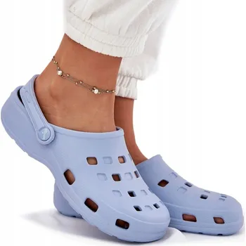 Dámské pantofle LEHKÉ DÁMSKÉ PĚNOVÉ NAZOUVÁKY LEMIGO 806 MODRÉ 42