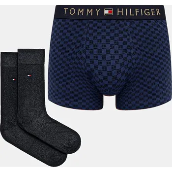 Boxerky Set boxerek a ponožek Tommy Hilfiger UM0UM03048 námořnická modř 59A, vel. S
