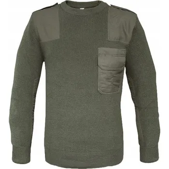 Pánský svetr Mil-Tec Pullover BW zelený kulatý svetr velikost 50