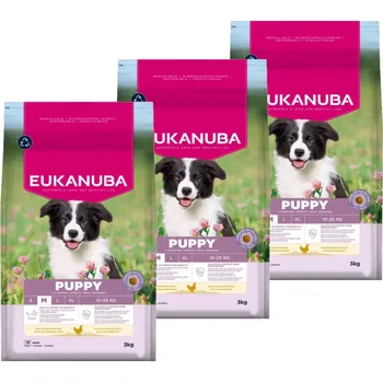 EUKANUBA Growing Puppy Medium Breed Chicken 3x3kg