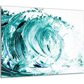 Obraz SKLENĚNÁ OCHRANNÁ DESKA NA SPORÁK 60x52 VLNA