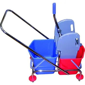 Úklidový vozík KOZÁČEK Vozík úklidový chrom 2x23L překlápěcí EKONOMY