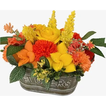 umělá květina made by ANTEROS Mýdlová kytice Jarní kvítí