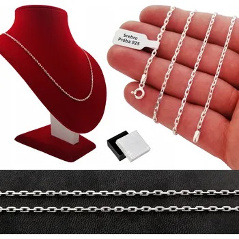 Řetízek STŘÍBRNÝ ŘETÍZEK VZOR ANKR KUTÝ PLNÝ 925 45CM