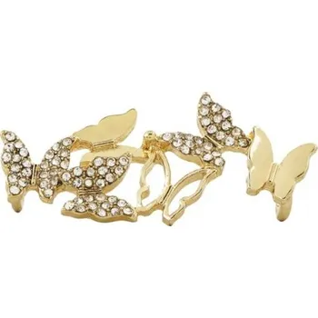 Tkaničky do bot Ozdobná spona na tkaničky - Motýli, zlatá