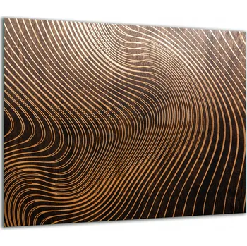 Obraz SKLENĚNÁ OCHRANNÁ DESKA NA SPORÁK 60x52 DŘEVO 7v1