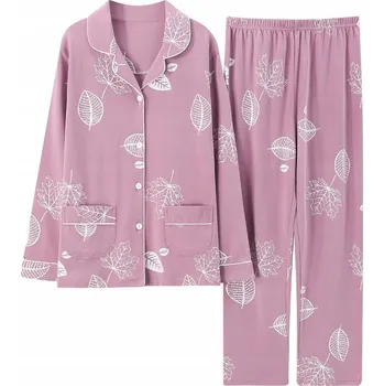 Dámské pyžamo Dámské ROZEPÍNACÍ pyžamo KOMPLET košile a kalhoty do nemocnice, sanatoria, velikost 4XL