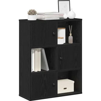 Knihovna Knihovna černý dub 60x24x76,5 cm kompozitní dřevo - 8721158664969