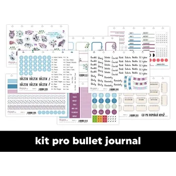 Kancelář Fleppi Měsíční samolepkový kit -datovaný diář | Březen 2026