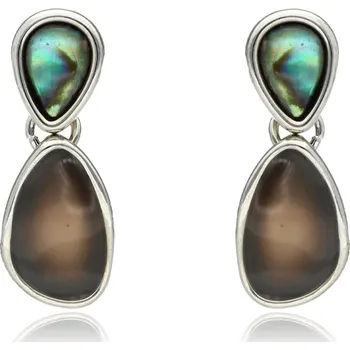 Náušnice Yvon Visací náušnice ELEGANCE v chladných tónech s perleťovým akcentem