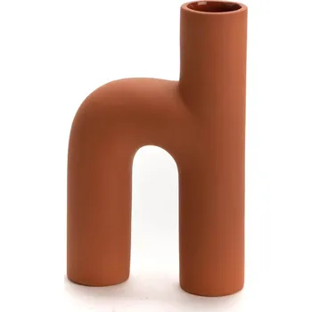 Váza Dekorativní váza home & lifestyle 20,5 cm 157289 oranžová 22X