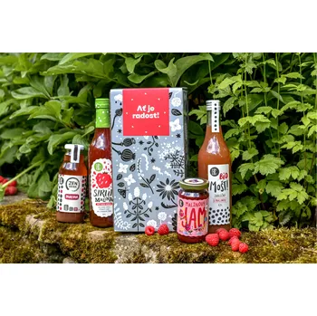 Dárkový potravinový koš KOLDOKOL Dárkový balíček MALINA