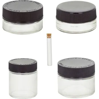 Dóza na potraviny Qnubu California Glass Set, 4 sklenice + zkumavka s korkovým špuntem