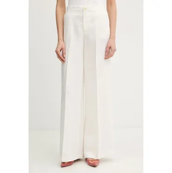 Dámské kalhoty Kalhoty s příměsí lnu Twinset 261TP2454 béžová 01X, vel. 40