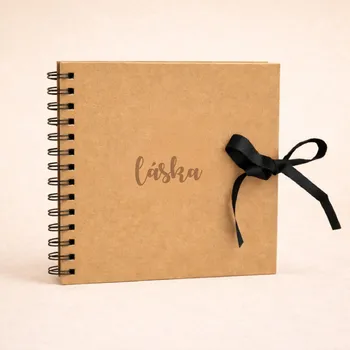 Fotoalbum Fotoalbum s gravírováním LÁSKA, hnědé