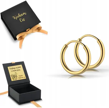 Náušnice ZLATÉ NÁUŠNICE KOLEČKA MALÁ KOLEČKA STŘÍBRO 925 POZLACENÉ 1,2 CM 12 MM