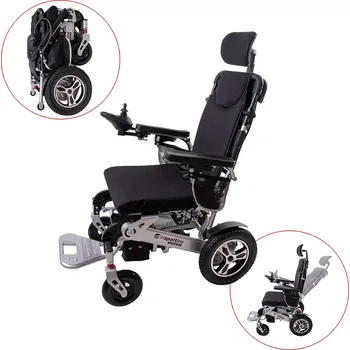 Invalidní vozík Insportline Elektrický invalidní vozík Hawkie Evo II s polohovatelným opěradlem 700W (Barva: zelená)