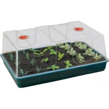 Minipařeniště Garland XL High Dome Propagator Green 58x40x22.5 cm, plastový skleníček