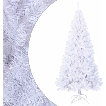 Vánoční stromek Umělý vánoční stromek s hustými větvemi bílý 180 cm PVC - 8720286015148