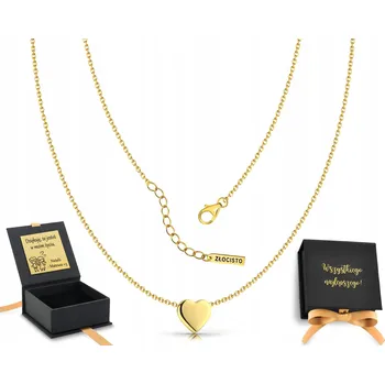 Náhrdelník Stříbrný náhrdelník s hladkým přívěskem ve tvaru srdce, ryzost 925 řetízek