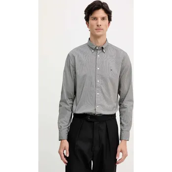 Pánská košile Bavlněná košile Tommy Hilfiger MW0MW40457 šedá 90X, vel. XL