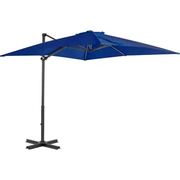 Slunečník Boční zahradní slunečník s hliníkovou tyčí azurový 250 x 250 cm - 8719883758886