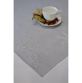 Prostěradlo Běhoun v odstínech šedé a stříbrné, 220 x 140 cm