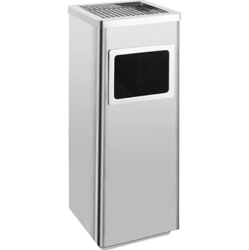 Odpadkový koš Hotelový odpadkový koš s popelníkem 36 l nerezová ocel - 8719883705262