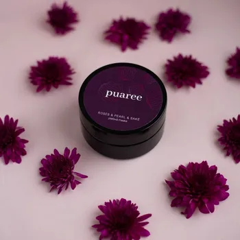 Tělové mléko Puaree Pleťová maska Roses & Pearl & Saké 50ml