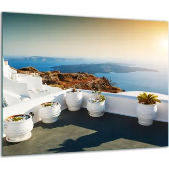 Obraz SKLENĚNÁ OCHRANNÁ DESKA NA SPORÁK 60x52 KRAJINA