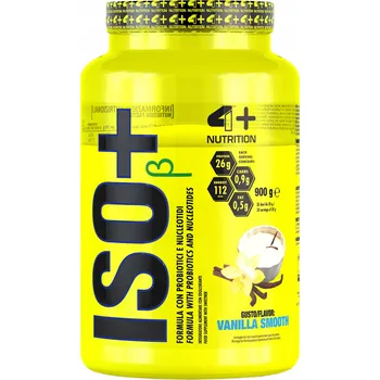 Protein Protein 4+ Nutrition izolát syrovátkové bílkoviny WPI v prášku 900 g, vanilková příchuť