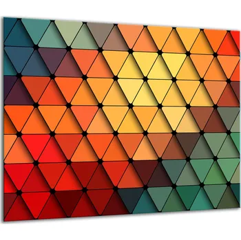 Obraz SKLENĚNÁ OCHRANNÁ DESKA NA SPORÁK 60x52 MOZAIKA