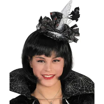 Karnevalový doplněk Klobouk čarodějnice na čelence Halloween