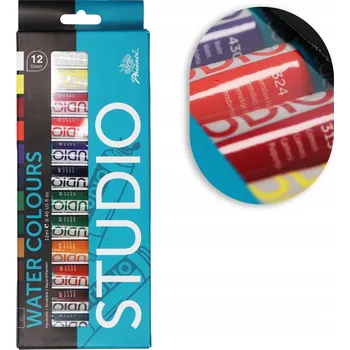 Vodová barva Akvarelové barvy Phoenix vícebarevné 12 ks 12 ml