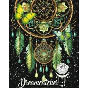 Lapač snů OMALOVÁNKA A4 VERTIKÁLNÍ 8 OBRÁZKŮ LAPAČ SNŮ ZELENÁ