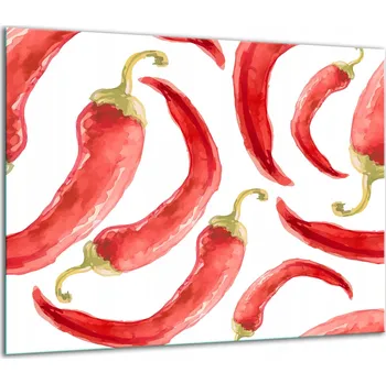 Obraz SKLENĚNÁ OCHRANNÁ DESKA NA SPORÁK 60x52 PAPRIKA