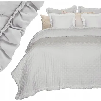 Přehoz na lůžko Přehoz na postel Łóżkoholicy polyester 220 cm x 240 cm šedý
