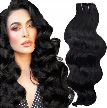 Příčesek Příčesek dlouhé syntetické vlasy černá Althair