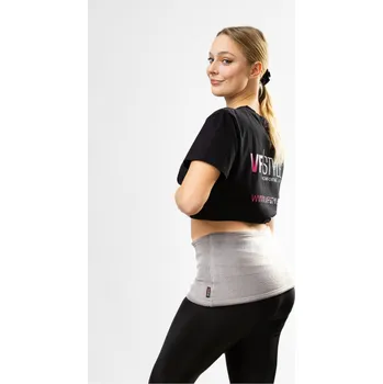 VFstyle Hřejivý ledvinový pás Comfort, světle šedý Velikost: S