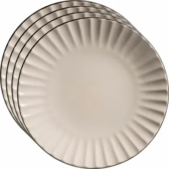 Talíř Mäser Sada dezertních talířů 4 ks OSITA – 20 cm, krémová