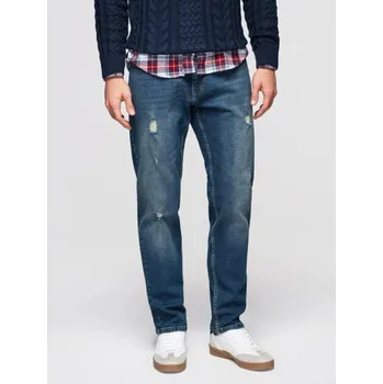 Pánské džíny Ombre Clothing Moderní tmavě modré pánské džíny V2 PADP-0254